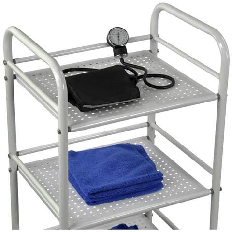 Carrello Portaoggetti In Acciaio Per Bagno Cucina Parrucchiere Estetista 4 Ruote - Foto 3