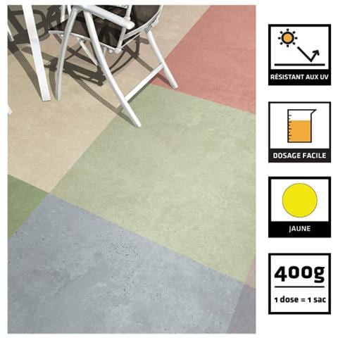 cem Colore Cemento, Calce E Gesso In Polvere Colore - Giallo - 400g - Foto 10