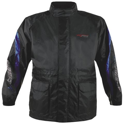 Giacca Tuta Moto Antipioggia Impermeabile Antiacqua Con Cappuccio Blu Xxl - Foto 1