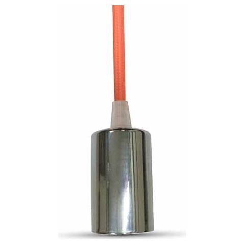 V-tac Vt-7338 Lampadario A Sospensione 1mt E27 In Metallo Con Cavo Colorato Arancione Ø39mm Ip20 - Sku 3788 - Foto 1