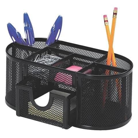 Portaoggetti 23,5x10x11,2 Cm Nero Con Cassetto Kf18472 - Foto 1
