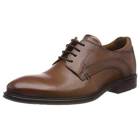 Milano, Scarpe Stringate Derby Uomo, Marrone Cognac 3, 42 Ue - Foto 1