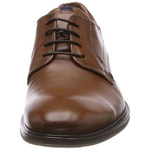 Milano, Scarpe Stringate Derby Uomo, Marrone Cognac 3, 42 Ue - Foto 4