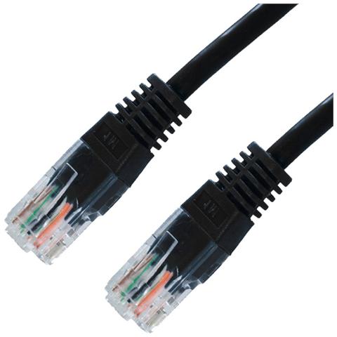 10.20.0105-BK, RJ-45, RJ-45, Maschio / maschio, Cat5e, U / UTP (UTP) , Nero - Foto 1