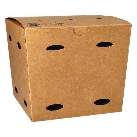 87263 Contenitore Monouso Per Conservare Il Cibo Cartoncino Marrone - Foto 1