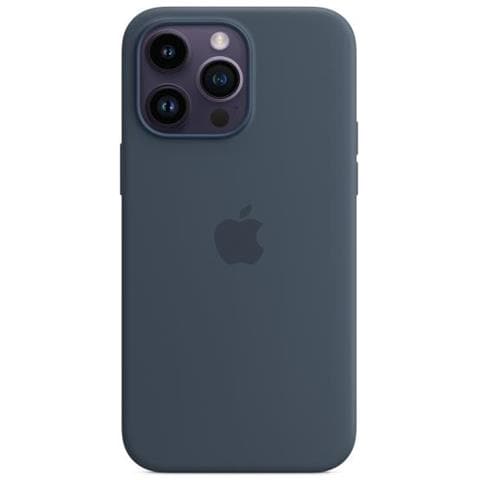 Custodia Magsafe In Silicone Per Iphone 14 Pro Max - Blu Tempesta - Foto 1