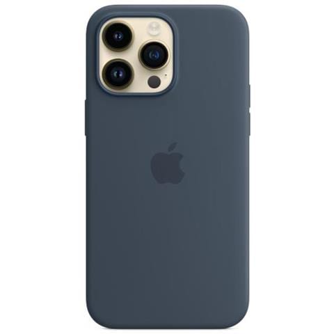 Custodia Magsafe In Silicone Per Iphone 14 Pro Max - Blu Tempesta - Foto 2