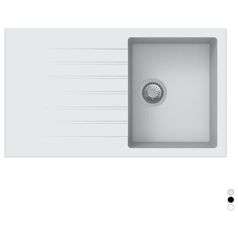 Lavello Incasso 1 Vasca Cm 86 Bianco Lavelli - Foto 1