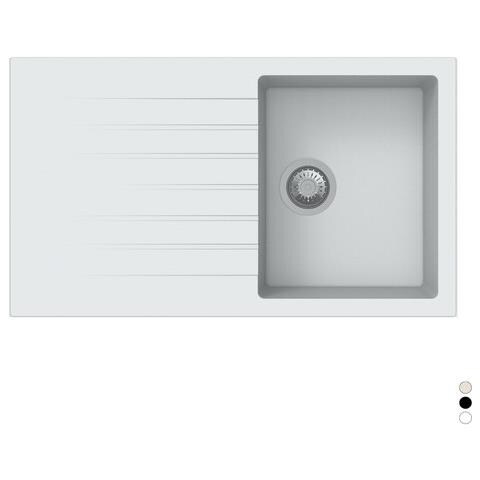 Lavello Incasso 1 Vasca Cm 86 Bianco Lavelli - Foto 2