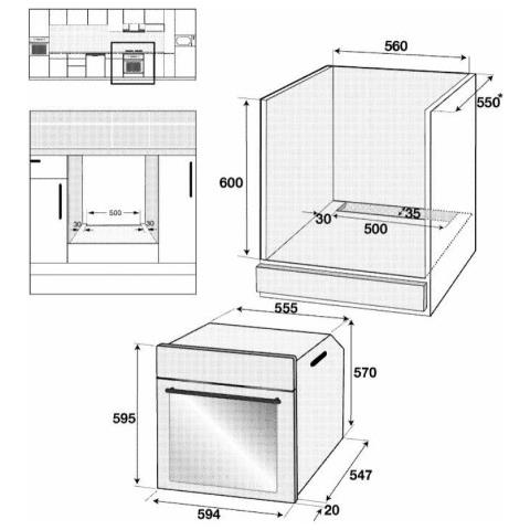 Forno Elettrico da Incasso BBIM17300BPS Capacità 72 L Multifunzione Termoventilato Pulizia a Vapore Potenza 2700 W Colore Nero - Foto 8