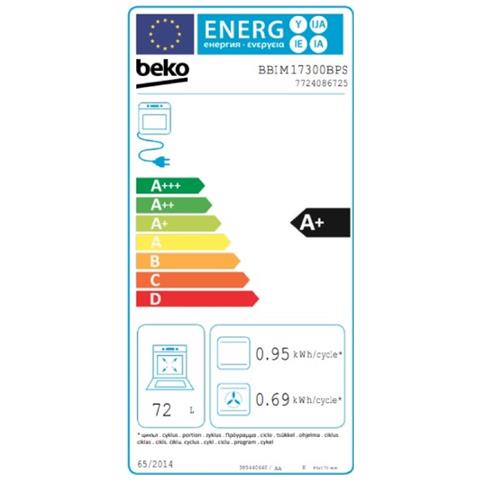 Forno Elettrico da Incasso BBIM17300BPS Capacità 72 L Multifunzione Termoventilato Pulizia a Vapore Potenza 2700 W Colore Nero - Foto 2