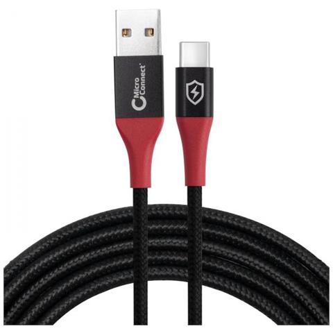 Mc-ausbc-sc Cavo Usb 1,5 M Usb A Usb C Nero (safe Charge Usb-a To C Data - Blocker Cable 1.5m - Warranty: 3 - Foto 1