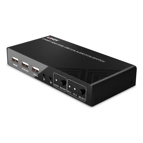Switch KVM 4K 60 USB 2.0 Colore Nero - Foto 4