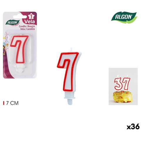 Set Di Candele Algon Rosso (36 Unità) - Foto 1