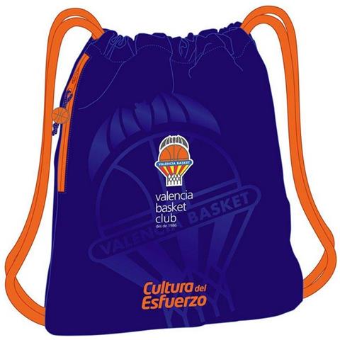 Zainetto Con Cordini Valencia Basket Azzurro Arancio - Foto 2