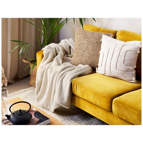 Coperta Namdu 125 X 150 Cm Beige Chiaro - Foto 1