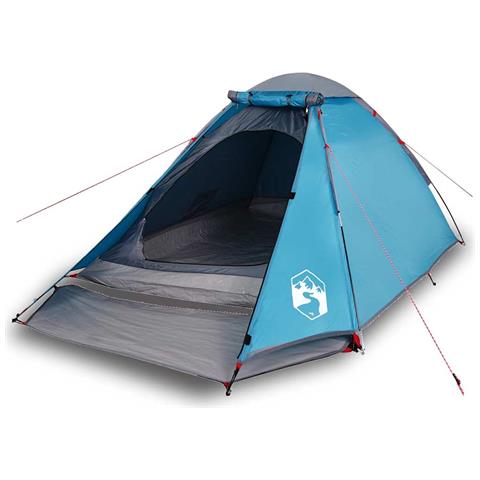 Tenda Da Campeggio A Cupola Per 2 Persone Blu Impermeabile - Foto 1