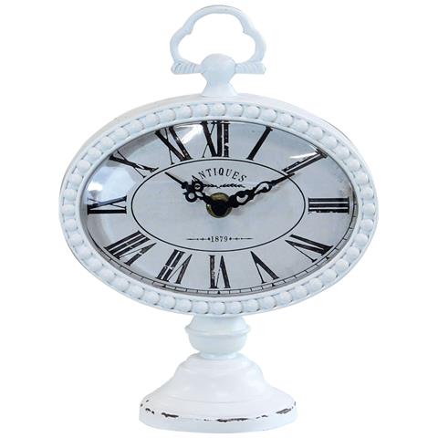 Orologio Da Appoggio Con Corpo In Acciaio E Numeri Romani Linea Elegance - Foto 1