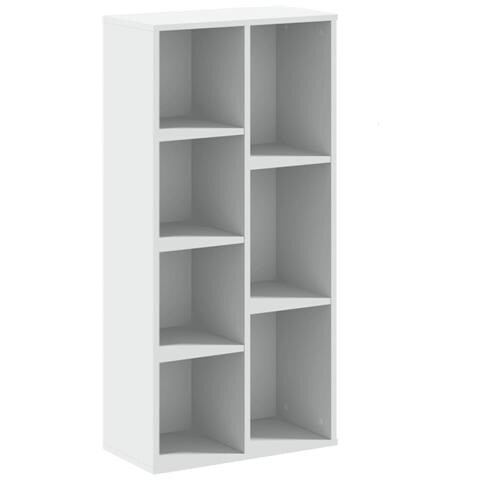 Libreria Bianca 50x25x105 Cm In Legno Multistrato - Foto 2