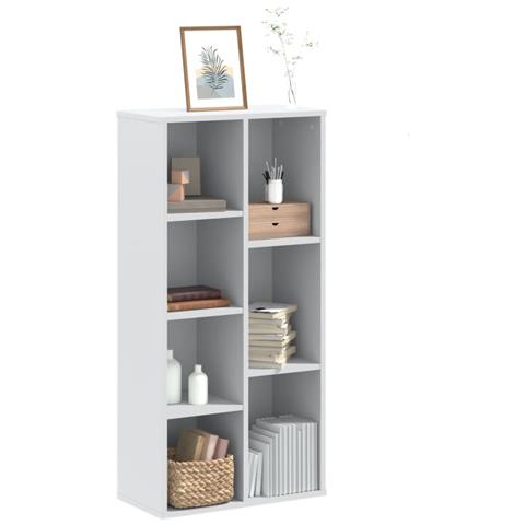 Libreria Bianca 50x25x105 Cm In Legno Multistrato - Foto 1