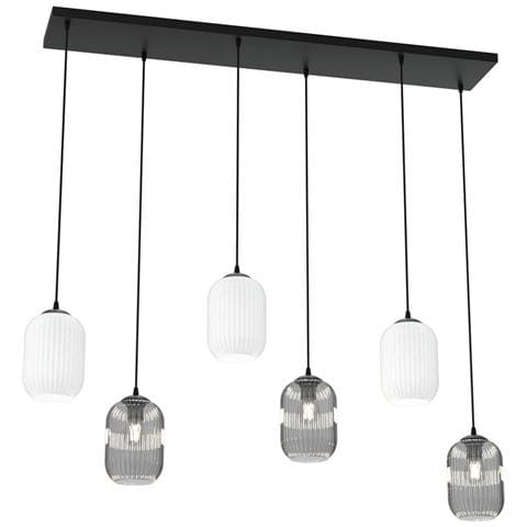 Lampada A Sospensione Verdi - Nero - Metallo - 115x22x140 Cm - Foto 1