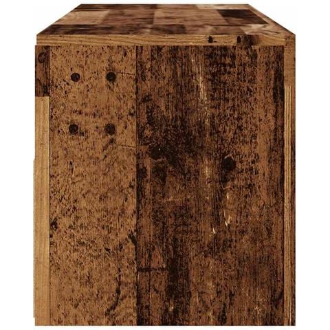 Mobile Porta TV con LED Legno Antico 120x35x40 cm Multistrato - Foto 2