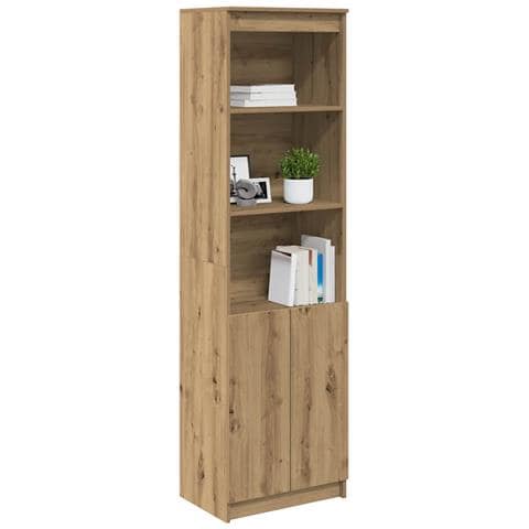 Credenza Rovere Artigianale 50x35x180 cm in Legno Multistrato - Foto 9