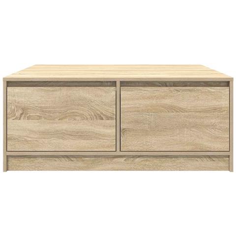 Tavolino da Salotto con Cassetti Rovere Sonoma 100x100x40 cm - Foto 9