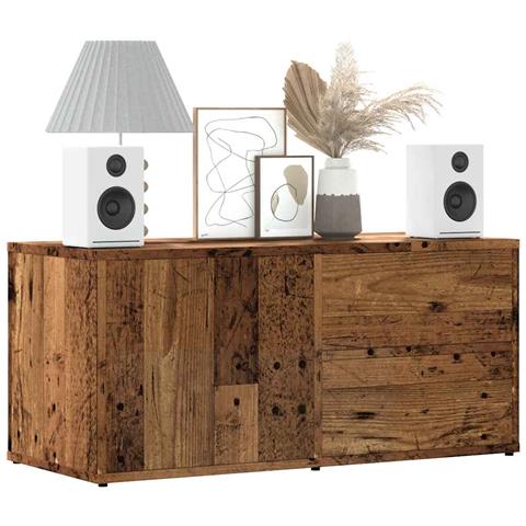 Mobile Porta Tv Legno Antico 80x34x35,5 Cm Legno Multistrato - Foto 1