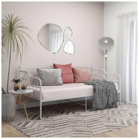 Lusso Casadino - Telaio Divano Letto Bianco In Metallo 90x200 Cm - Foto 2