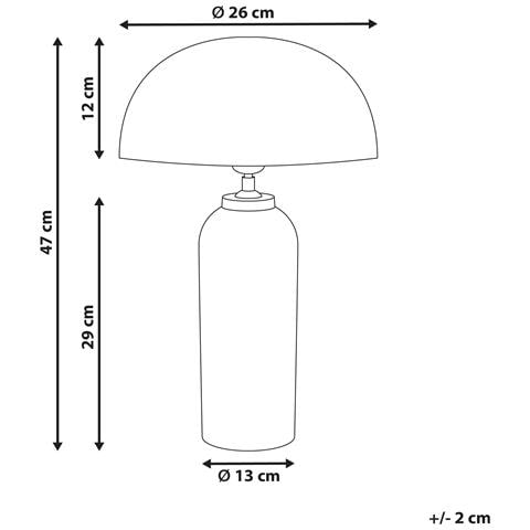 Lampada Da Tavolo Jalangi Metallo Argento - Foto 6
