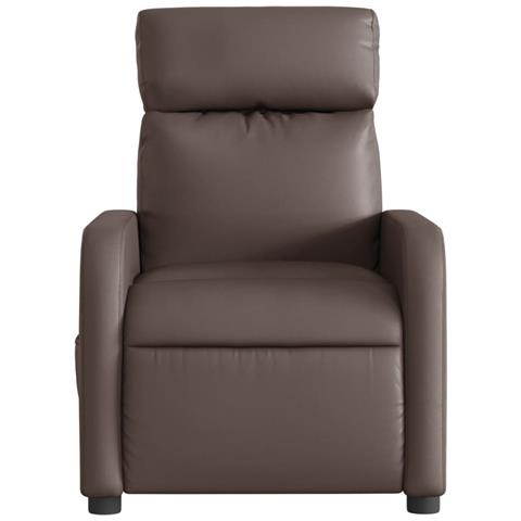 Poltrona Massaggiante Elettrica Marrone in Similpelle - Foto 9