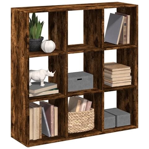 Libreria Divisorio Rovere Fumo 102x29x103,5 cm in Truciolato - Foto 2