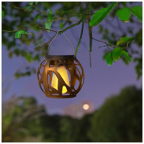 Lanterne Solari A Fiamma (confezione Da 4) - Luci Led Tremolanti Da Appendere Per Giardino E Patio - Foto 7