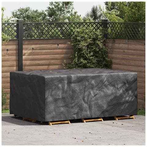 Copertura per mobili da esterno Nero 230 x 165 x 80 cm 420D - Foto 2
