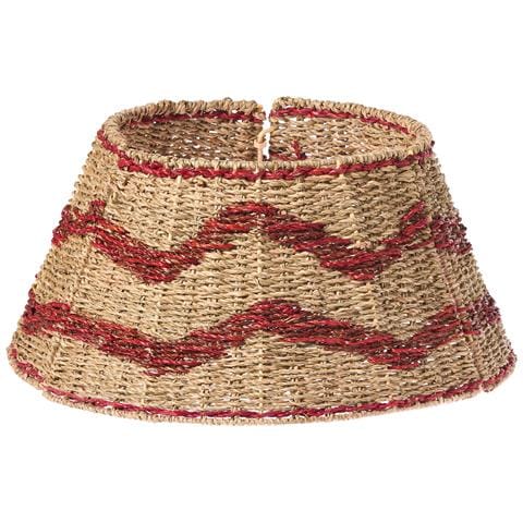 Copri Base Per Albero Di Natale Hiver Alghe Marine Rosso 51 Cm - Foto 2