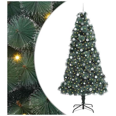 Albero di Natale artificiale preilluminato con set di palline - Foto 1