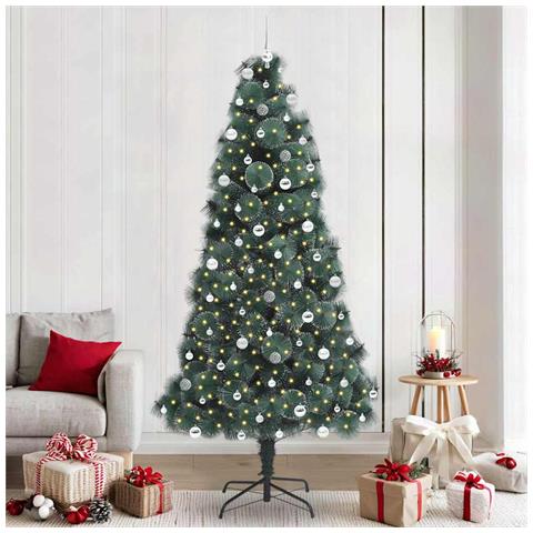 Albero di Natale artificiale preilluminato con set di palline - Foto 2