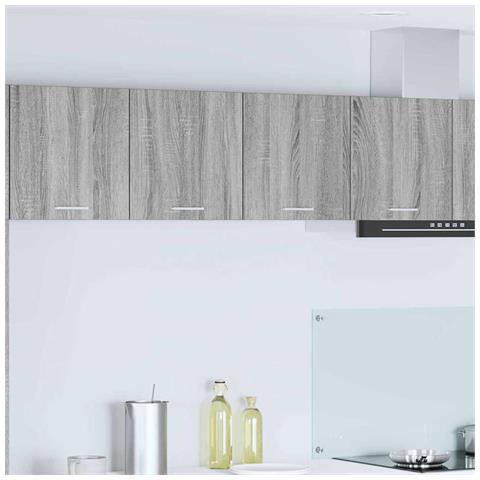 Armadio pensile con porta Riga Grigio Sonoma 80 x 31 x 40 cm - Foto 2