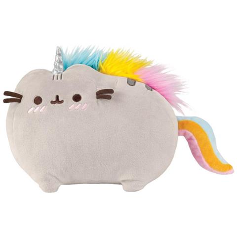 Peluche icorn Morbida Pelliccia In Poliestere Arrossata 20cm, Grigio - Foto 1