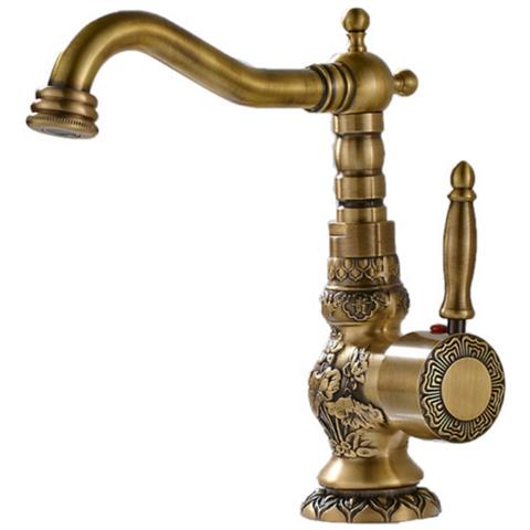 Rubinetto per lavabo da bagno, Blackswan, tipo M39, modello bronzo antico, misura 23,3 cm - Foto 1