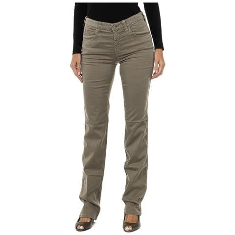 Pantalone Lungo In Tessuto Elasticizzato 6y5j75-5n22z Donna - Foto 1