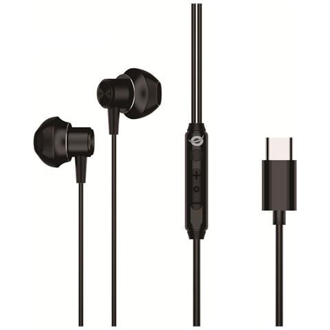 BRENDAN04B cuffia e auricolare Cablato In-ear Musica e Chiamate USB tipo-C Nero - Foto 1