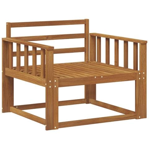 Divano centrale per esterno Legno di Acacia Massello Naturale - Foto 1