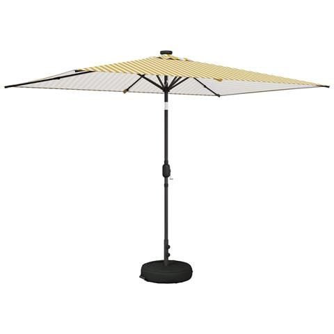Parasol da Giardino con Luci LED 200 x 300 cm Poliestere - Foto 1