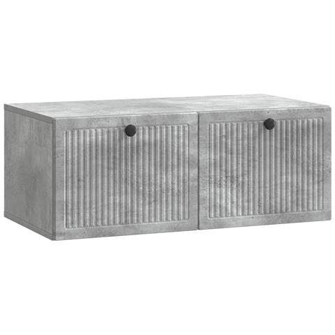 Mobile Porta TV da Muro Grigio Cemento 78,5 x 41 x 30 cm - Foto 1