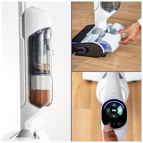 X-Clean 10 GZ7540 Aspirapolvere elettrica Batteria Secco e bagnato Senza sacchetto 200 W Argento, Bianco - Foto 2