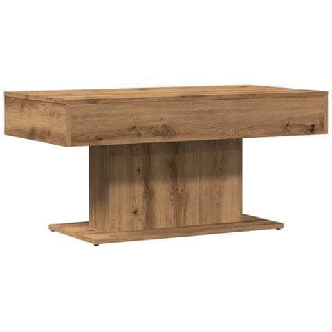 Tavolino da caffè Rovere Artigianale 96x50x45 cm in Legno Multistrato - Foto 1
