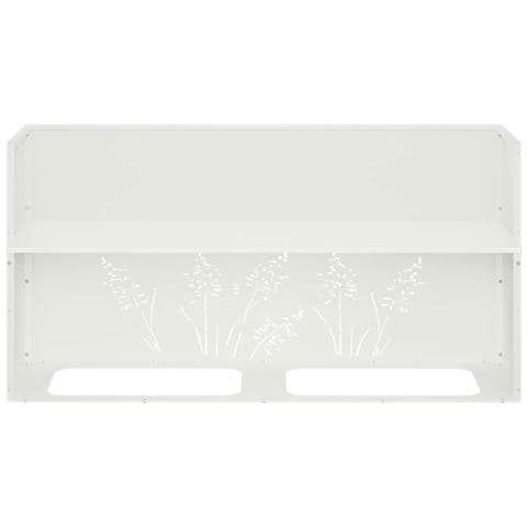 Vaso da giardino 2 pz Bianco 100 x 20 x 49 cm - Foto 9