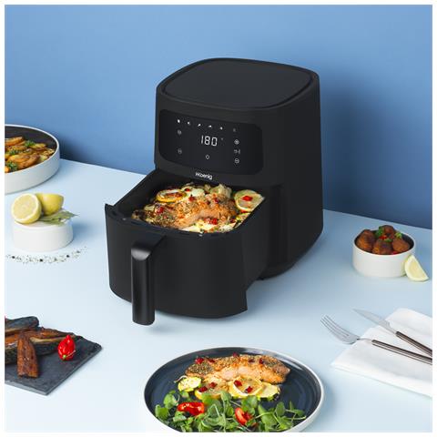 Friggitrice ad aria FRY860, Capacità 6L, Regolabile 80-200°C, 5 Modalità di Cottura, Timer 60min, 6 Programmi, Touch Screen - Foto 2